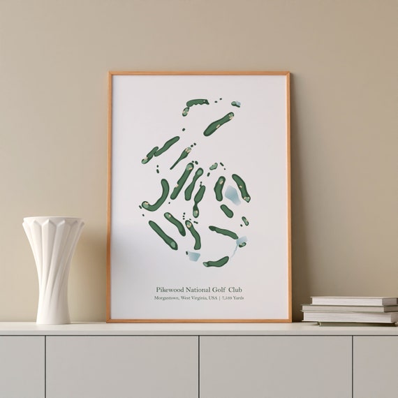 Pikewood National Golf Club Course Map, Golfer Gift