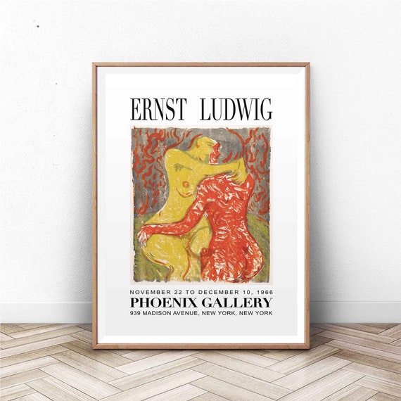 Ernst Ludwig Art Exhibition Art Print Exhibition Poster Exhibition Poster Vintage Abstract Art