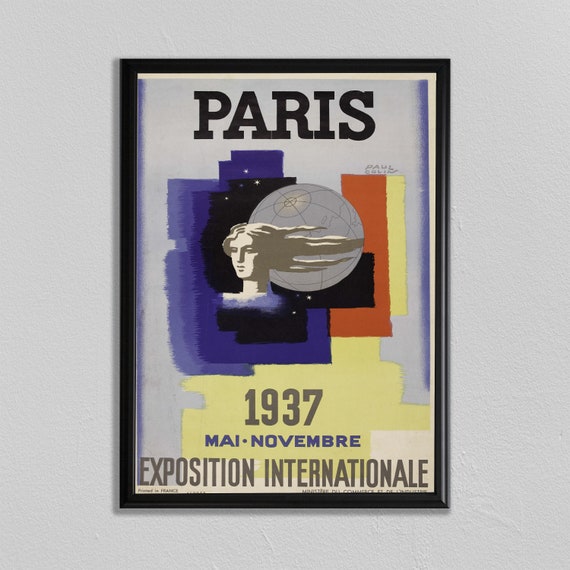 France Art Print Paris Wall Art Vintage French Poster Print Exhibition Poster French Wall Art Home Decor Interior Design
