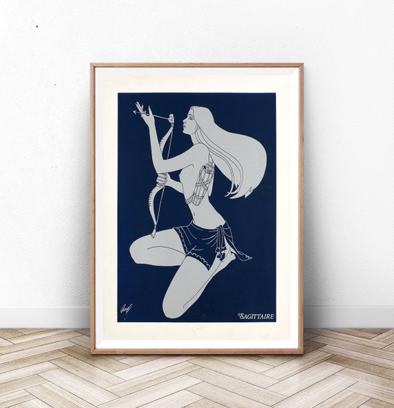 Sagittarius Sign Astrology Print Constellation Stars Astronomy Art Astrology Print Baby Shower Gift Astrology Gift Zodiac Art Print