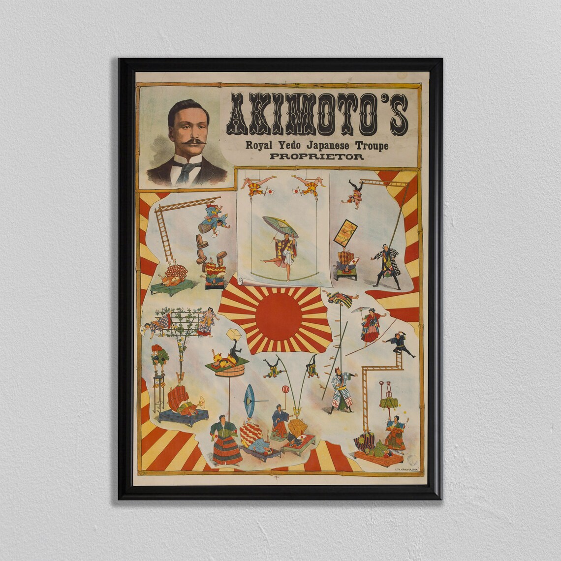 Japan Circus Vintage Circus Poster Print