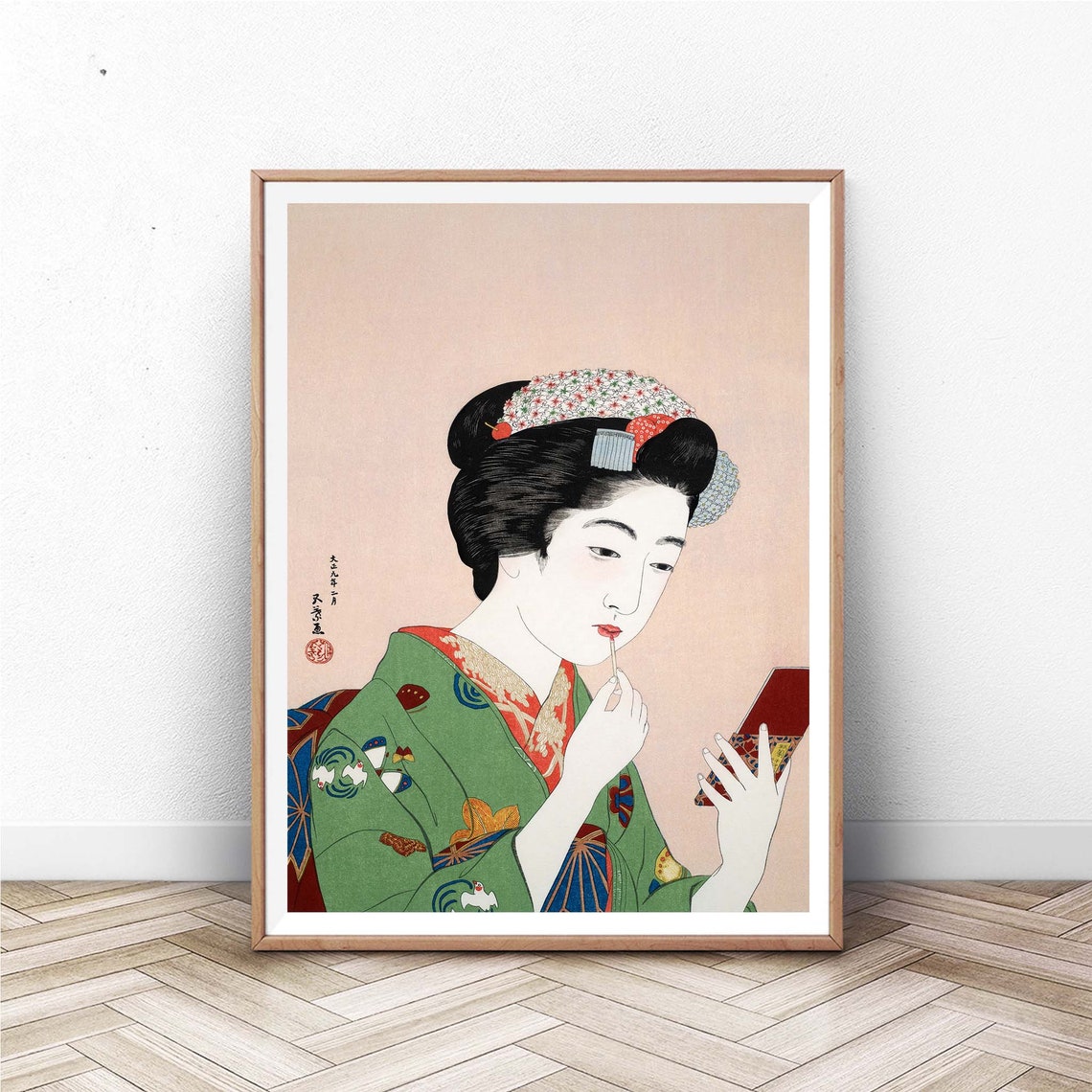 Japanese Vintage Woodblock Print Japanese Print Japan Wall Art Japanese Art Japanese Art Japanese Poster Yokugo No Onna By Goy Hashiguchi