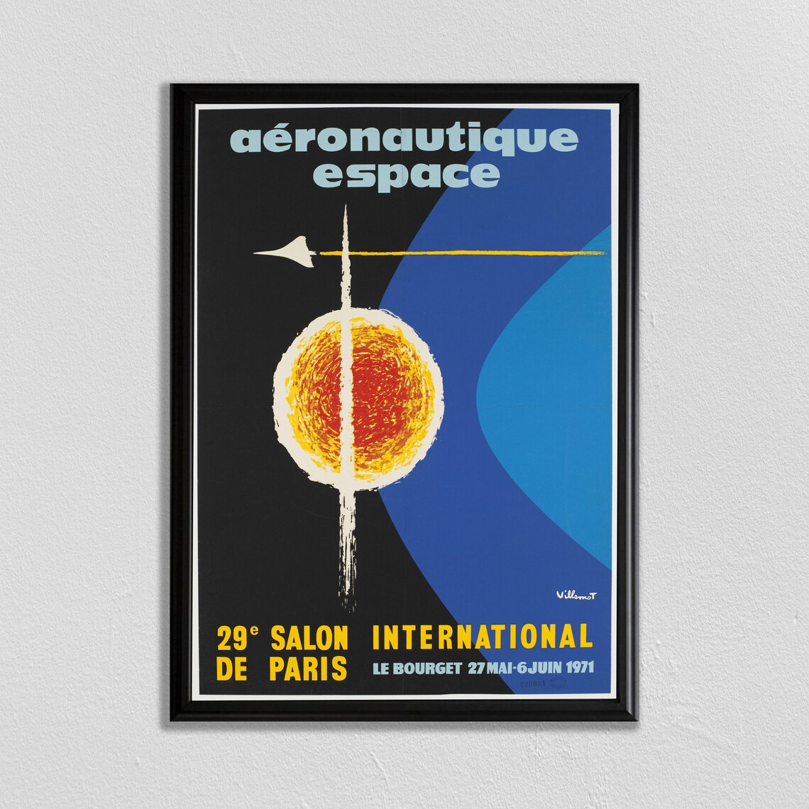 Vintage Rocketship Space Travel Art Print