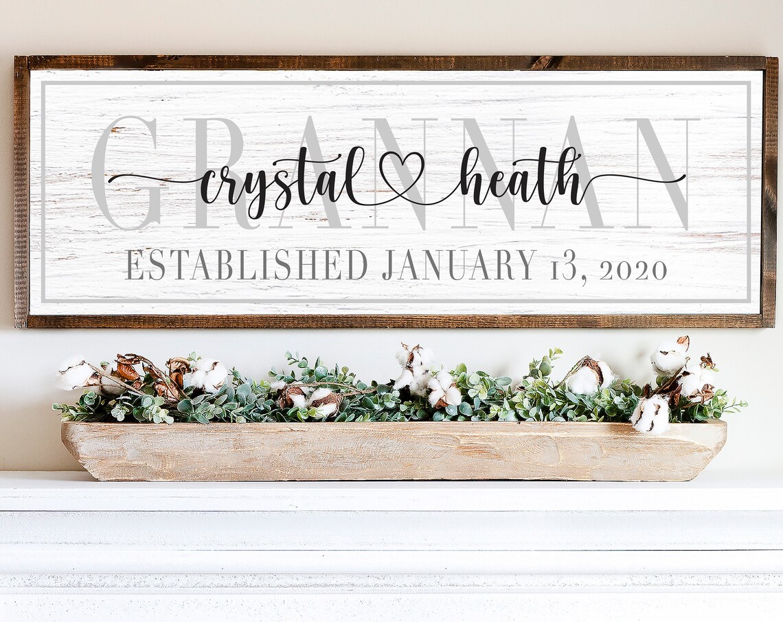 Marriage Sign Above Bed Wall Art Print, Wedding Gift
