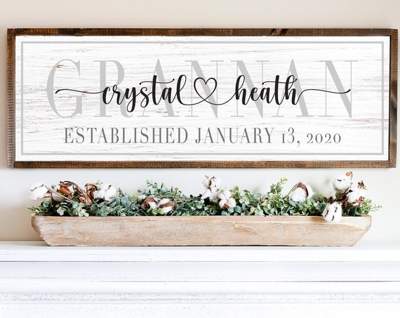 Marriage Sign Above Bed Wall Art Print, Wedding Gift