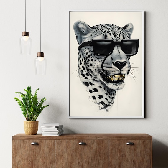 Unique Cheetah Wall Art Print Animal Lovers