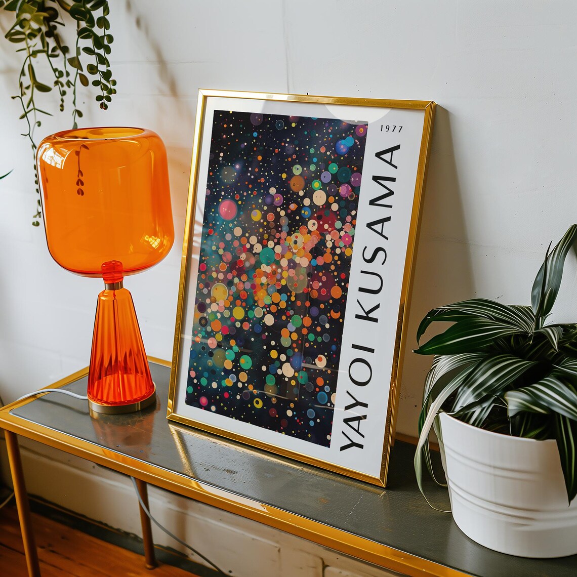 Yayoi Kusama 1977 Cosmic Colorful Dotted Abstract Universe Print - Image 4