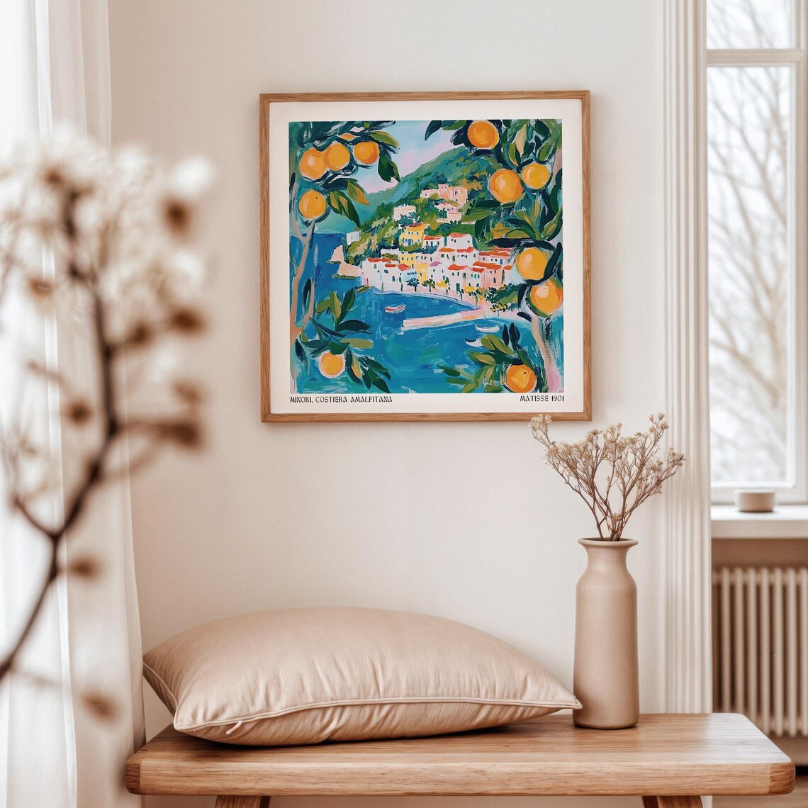 Amalfi, Matisse Inspired Mediterranean Scene - Image 3