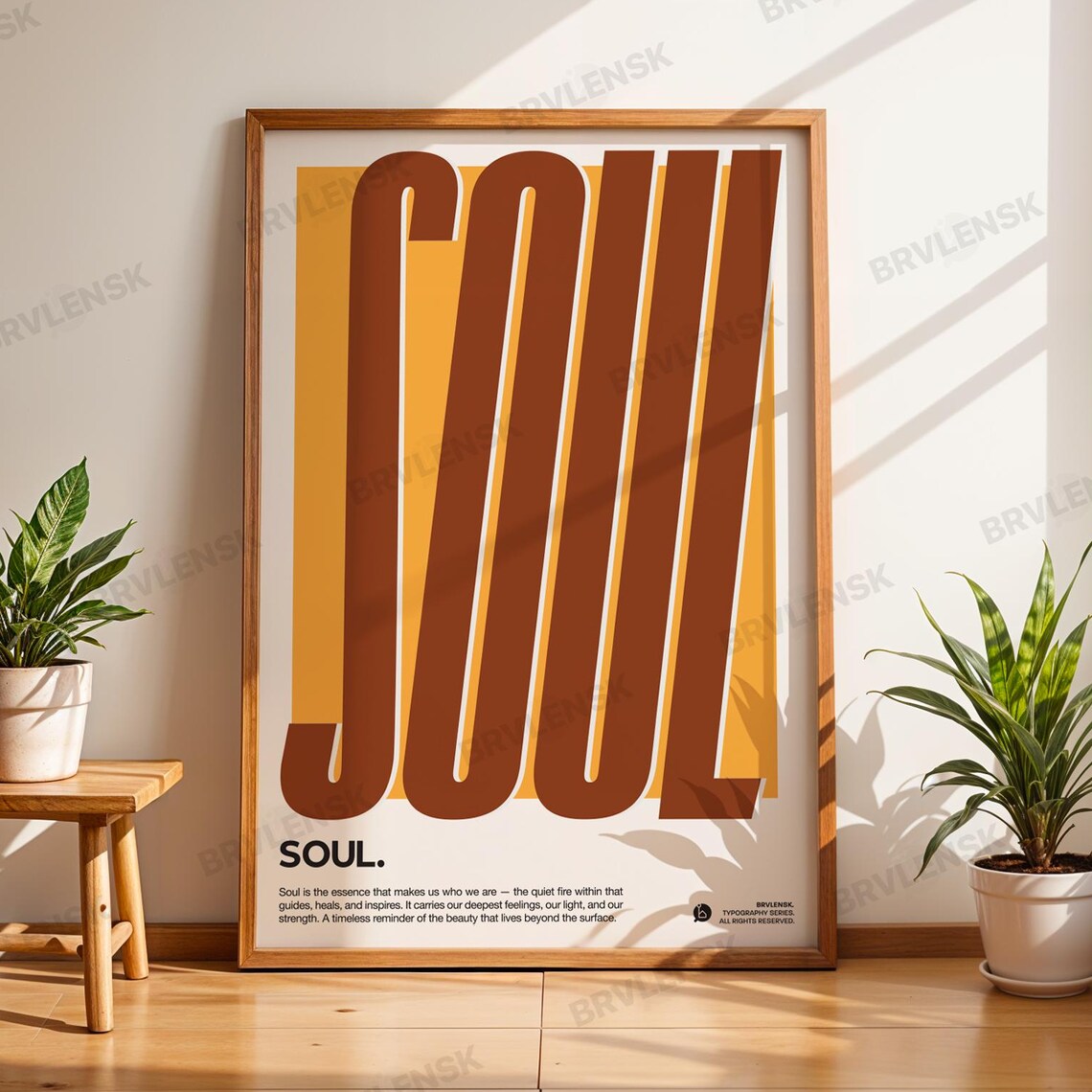 Soul Poster, Swiss Design Mid-Century Modern