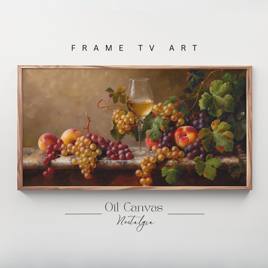Country Kitchen Frame Tv Art Fine Art Vintage Still Life Decor Moody Black Autumn Wall Farmhouse Decor