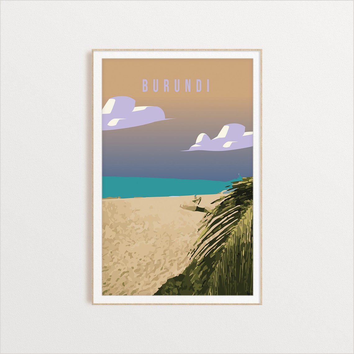 Burundi Country Poster Country Art Country Wall Art Country Print Country Poster Country Print Travel Gift Travel Illustration - Image 2