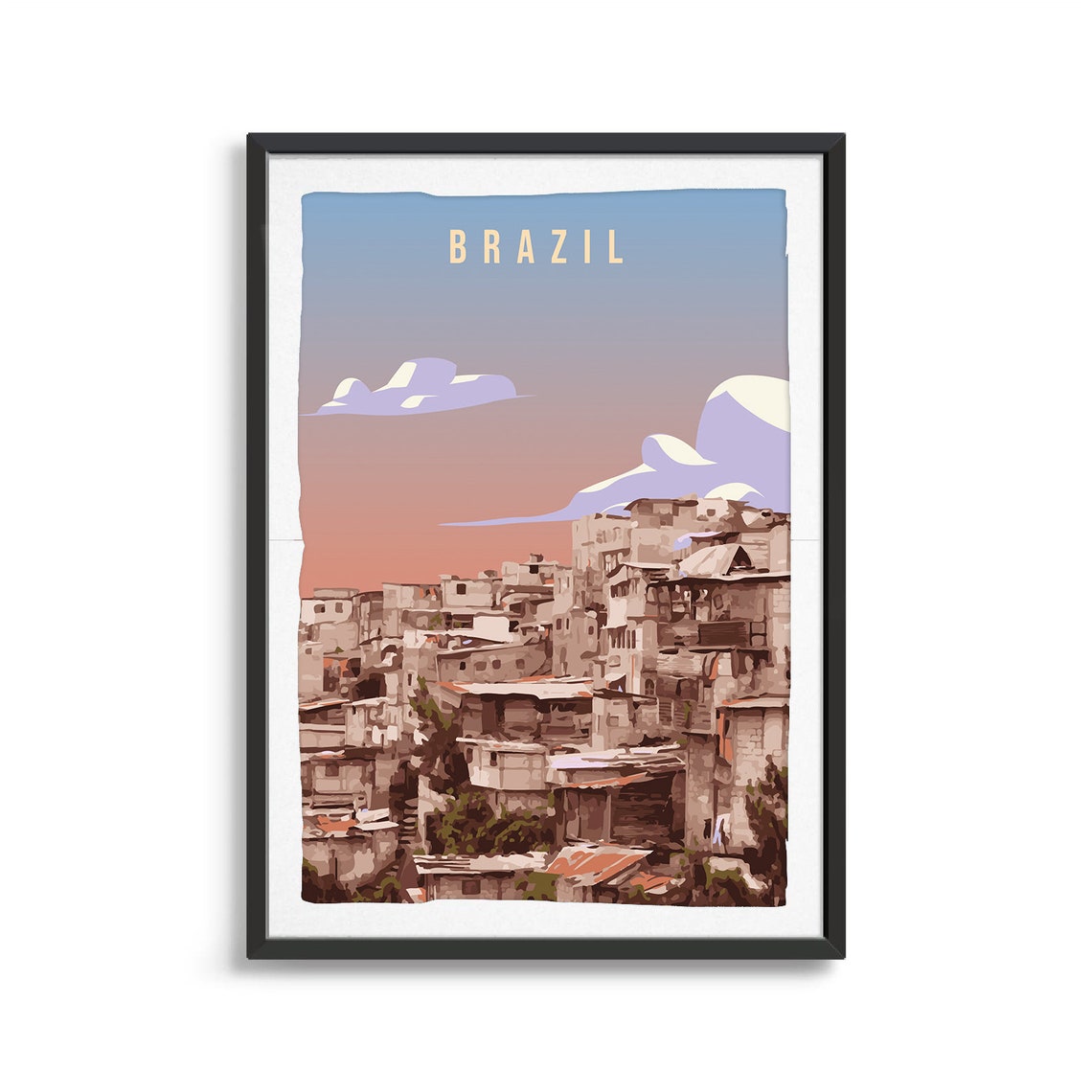 Brazil Country Poster Art City Wall Art Country Art Country Poster Country Print Country Art Brazil Travel Illustration - Image 2