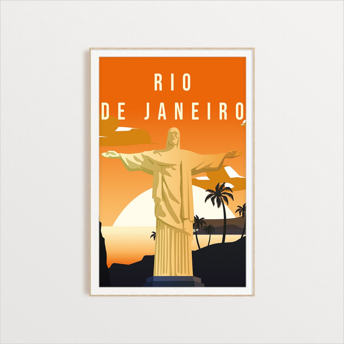 Rio De Janerio Poster City Art City Wall Art City Print World Print Country Poster Country Print Country Art Travel Illustration - Image 2