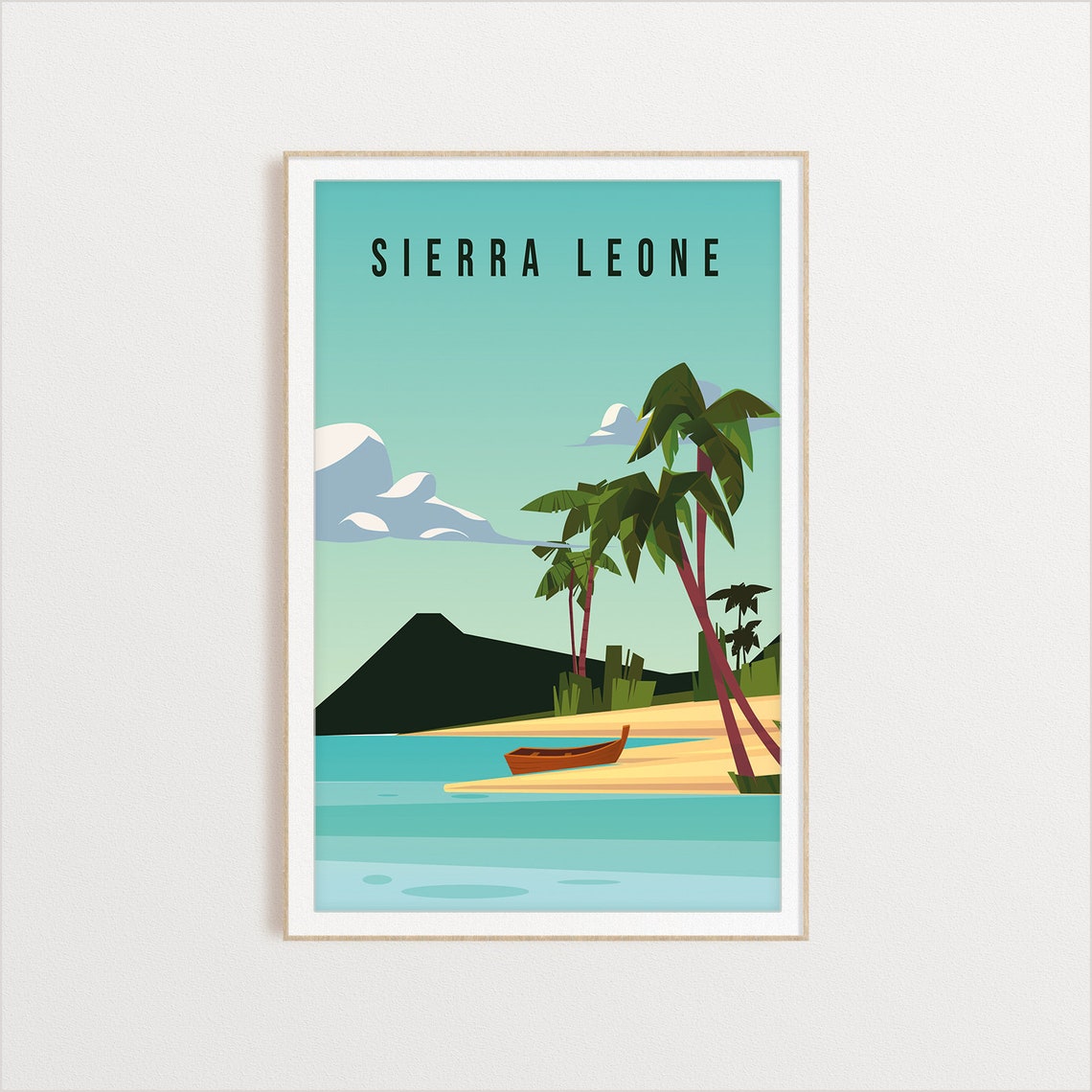 Sierra Leone Country Poster Country Art Country Wall Art Country Print Country Poster Country Print Travel Gift Travel Illustration - Image 2