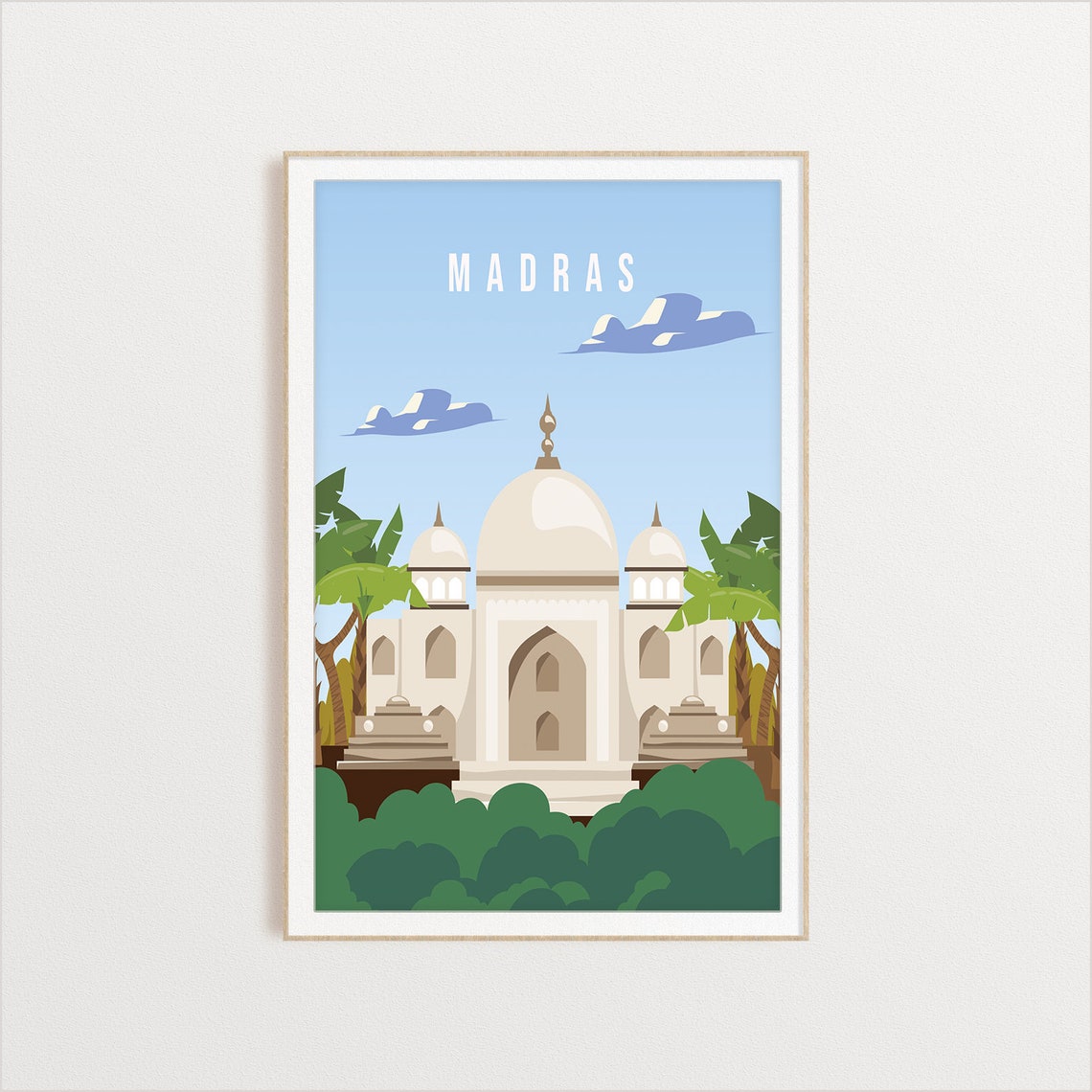 Madras City Poster City Art City Wall Art City Print City Poster City Print Travel Gift Travel Illustration - Image 2