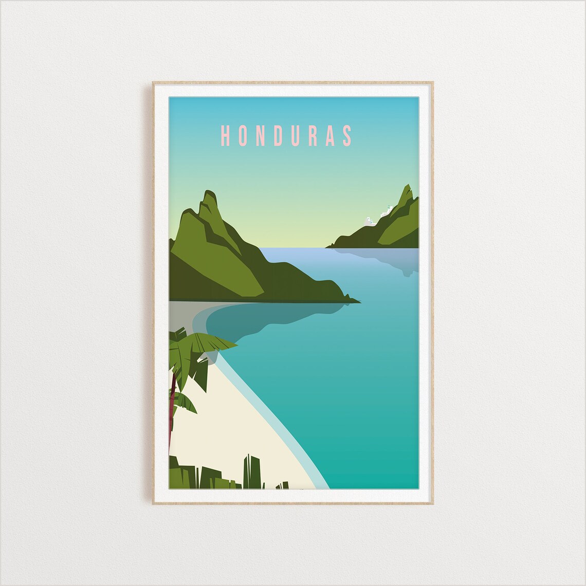 Honduras Country Travel Poster Art Print - Image 2