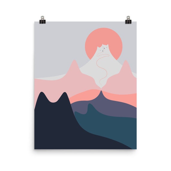 Cat Landscape 129 Art Print
