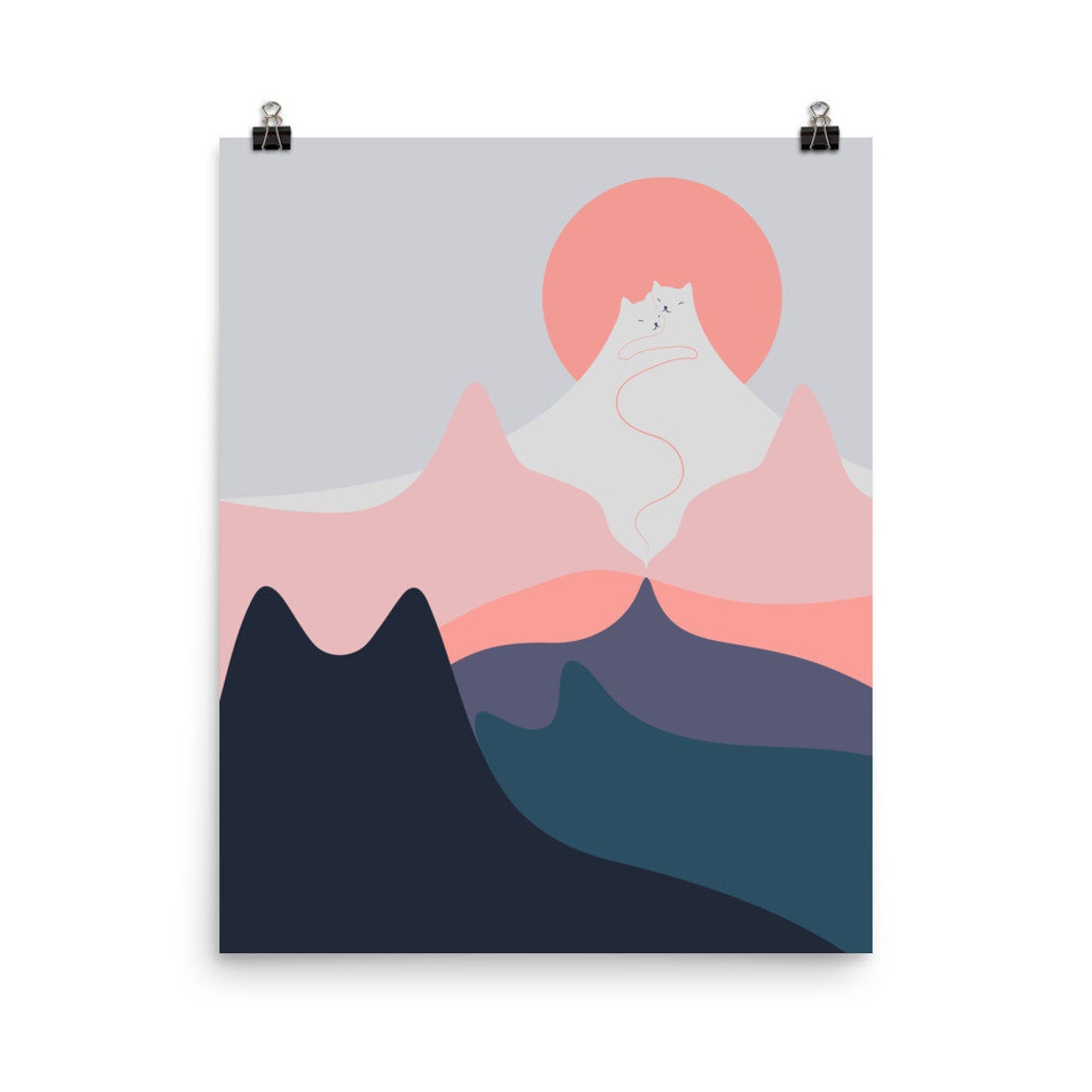 Cat Landscape 129 Art Print