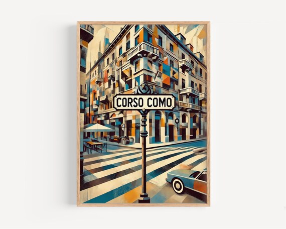Corso Como Milan Travel Poster
