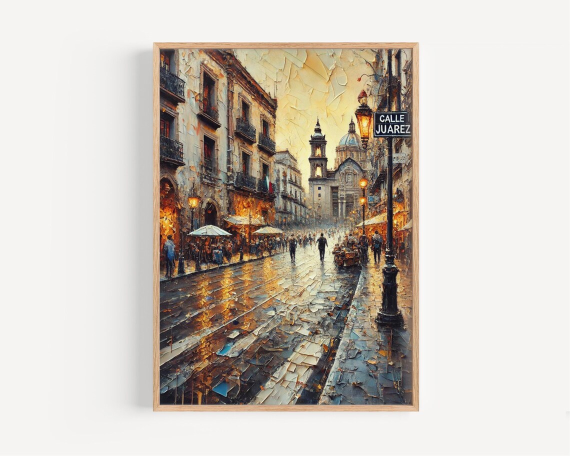 Calle Juarez Guadalajara Mexico Travel Poster