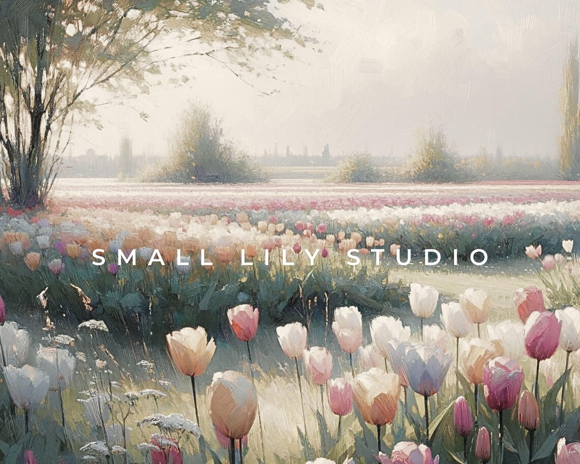 Tulip Frame Art Print, Farmhouse Vintage Style - Image 3