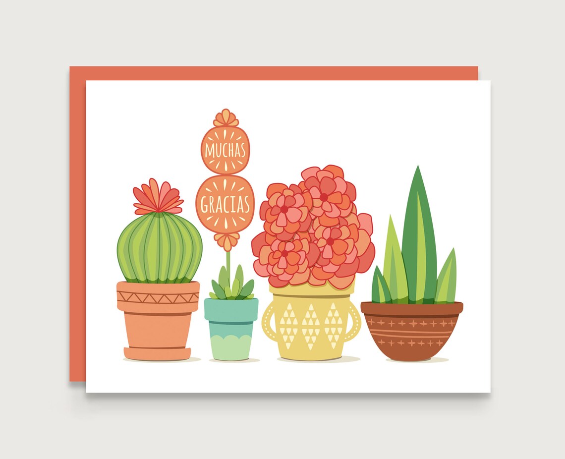 Muchas Gracias Spanish Thank You Card Poster