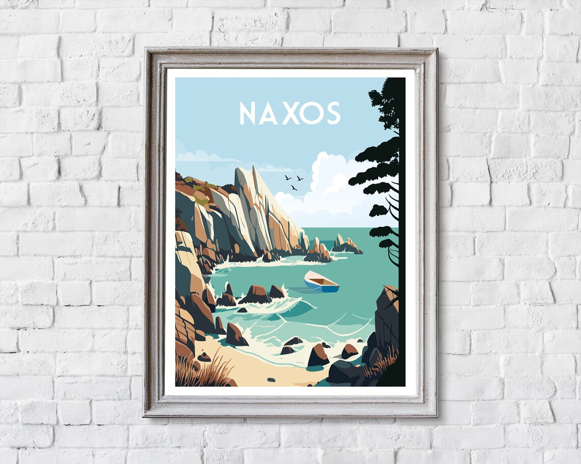 Naxos, Greece Travel Poster, Island Destination - Image 2