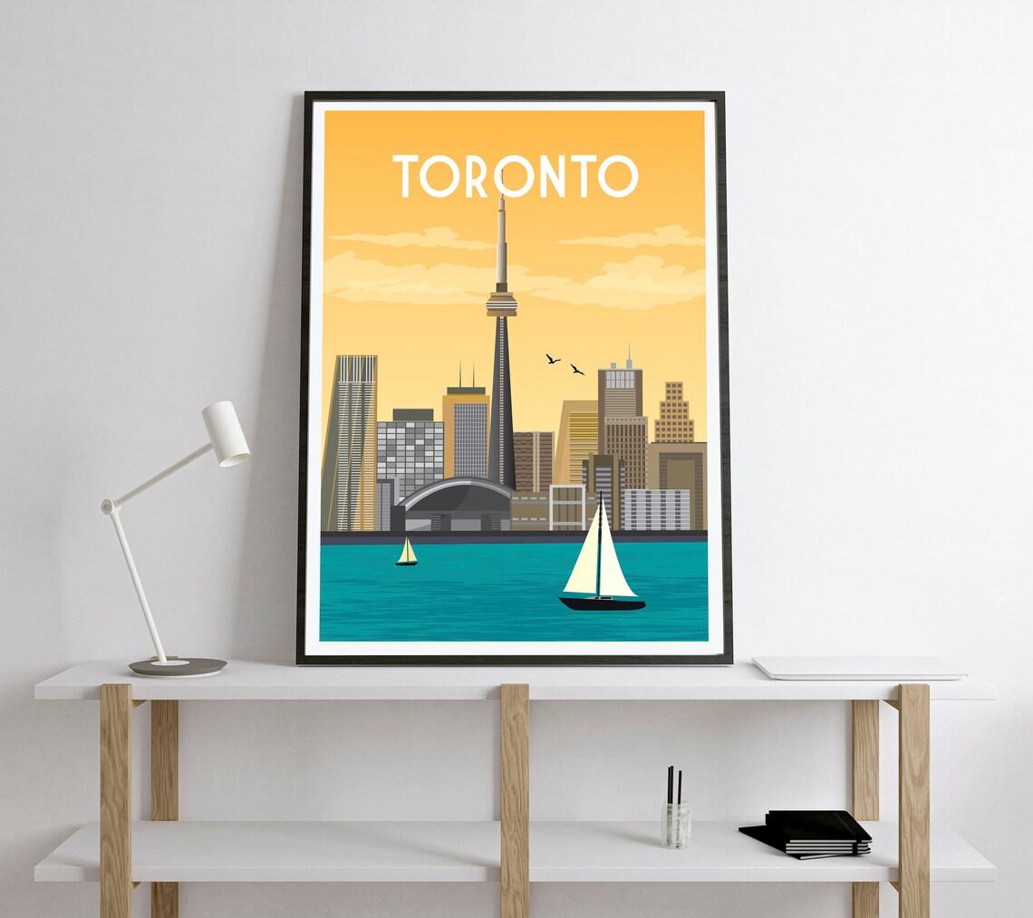 Toronto Retro Travel Poster, Vintage Canada Art Print - Image 2