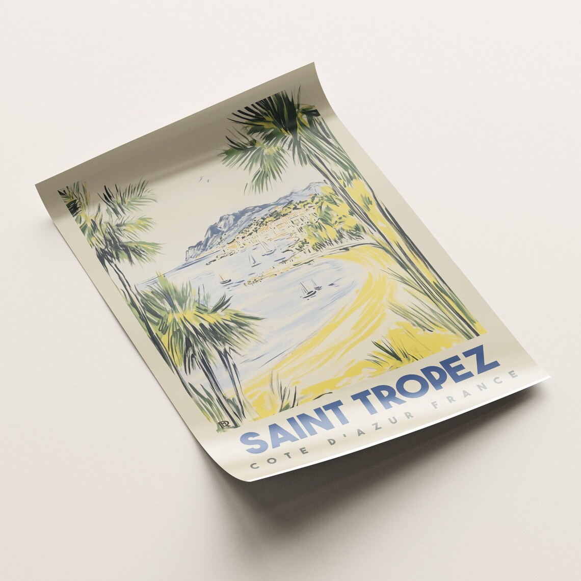 Saint Tropez Vintage French Riviera Travel Poster - Image 4