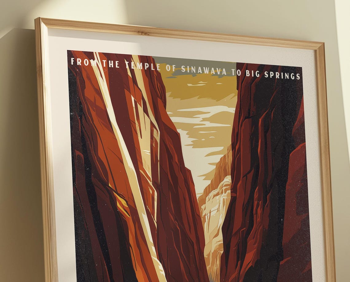 The Narrows Zion National Park Slot Canyon River Trail Poster - Image 2