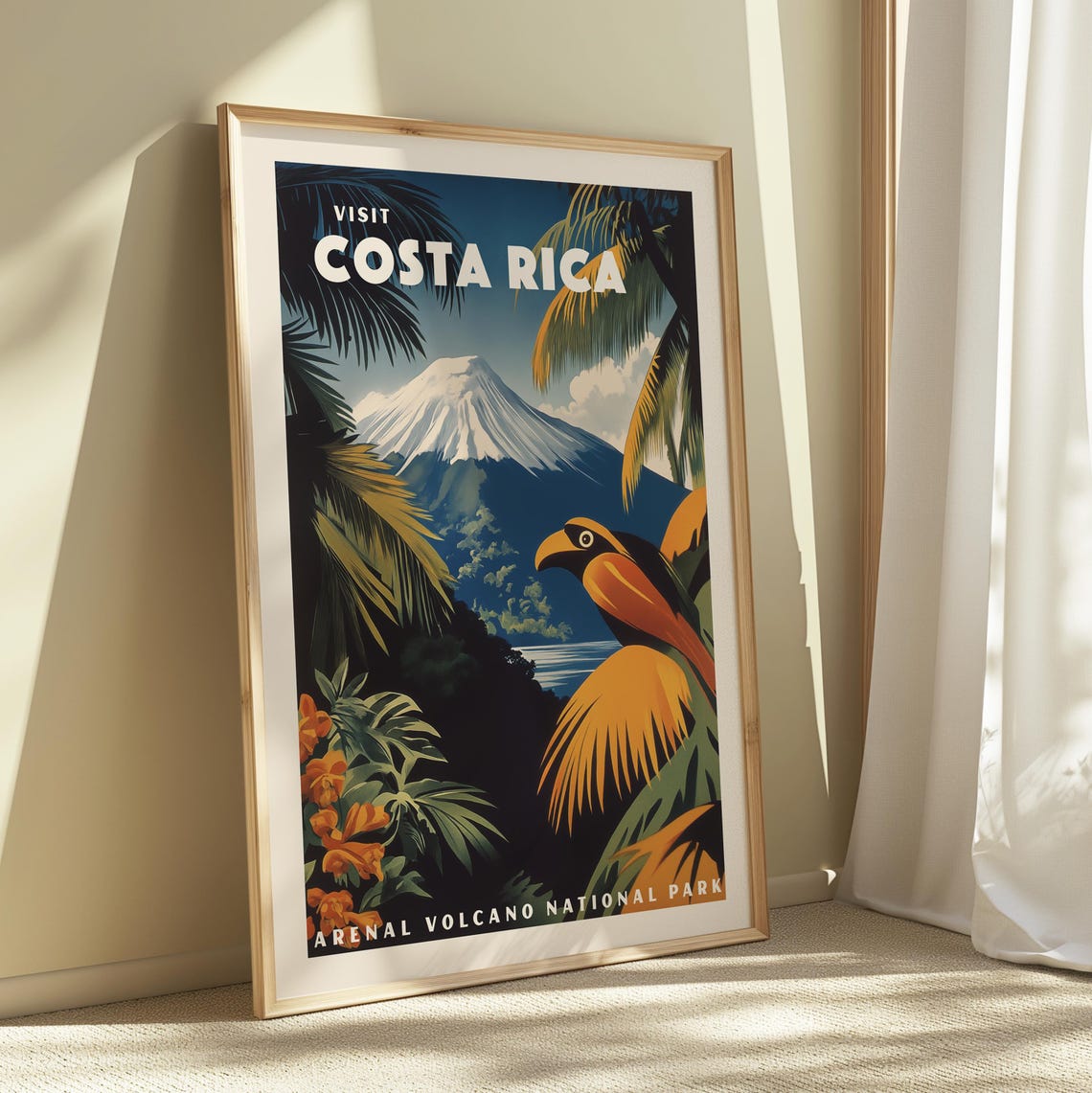 Costa Rica Arenal Volcano National Park Toucan Jungle Poster - Image 2