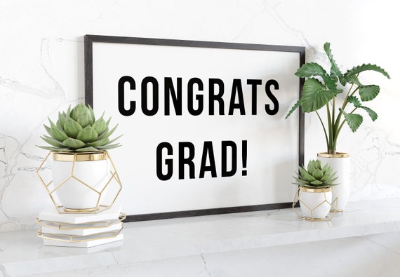 Inspirational Graduation Wall Art Congrats Grad For Graduate Party Celebration