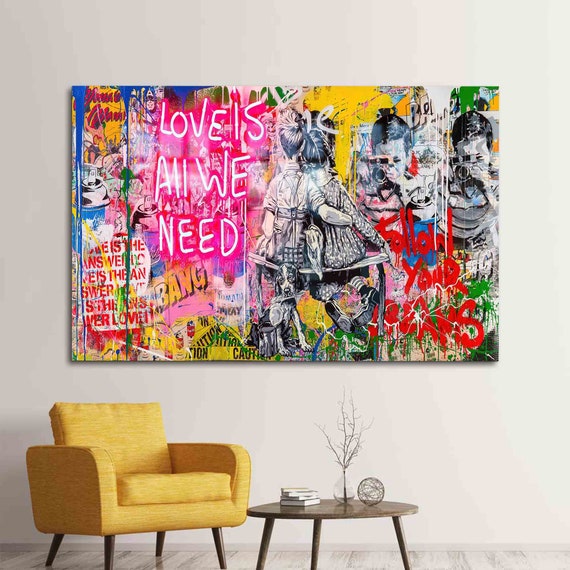 Love Is All We Need Graffiti Street Art Print