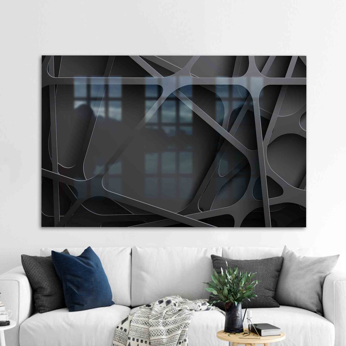 Modern Fashion Black Art Print