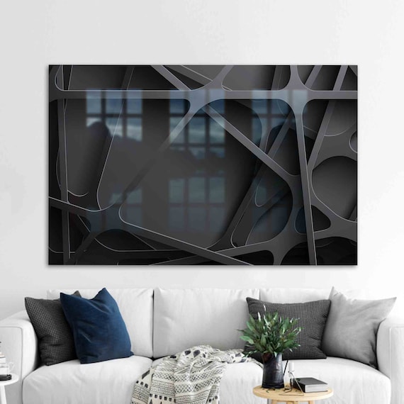 Modern Fashion Black Art Print