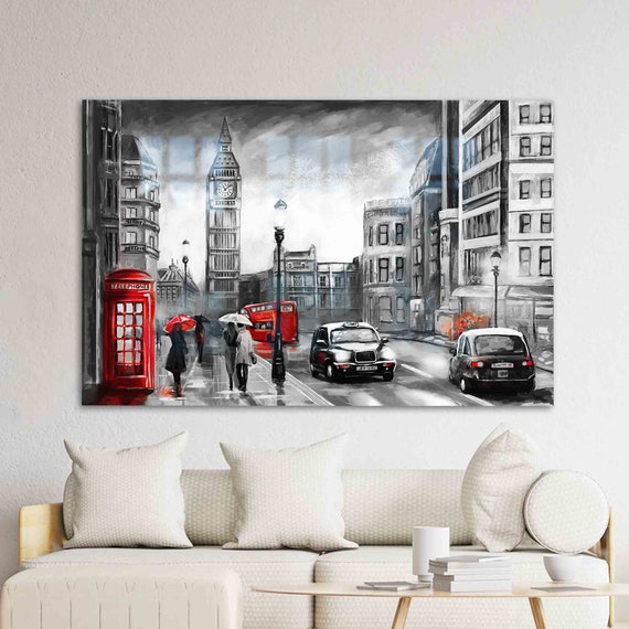 Big Ben Street View Modern Art Print