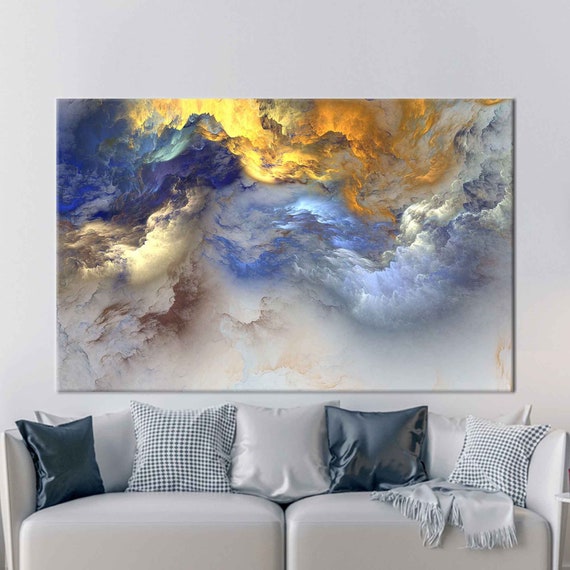Abstract Cloudy Art Print