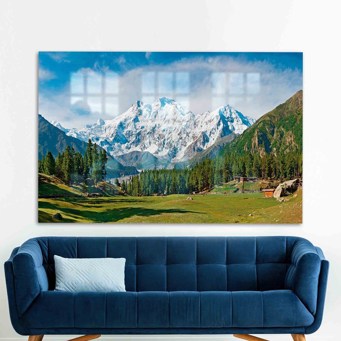 Nanga Parbat And Fairy Meadows Landscape, Art Print