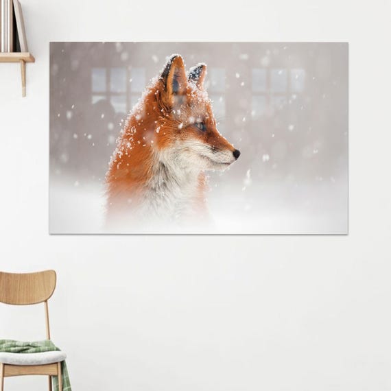 Boho Fox Art Print, Housewarming Gift