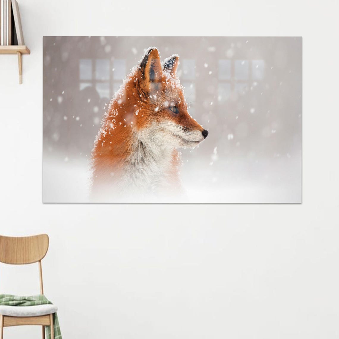 Boho Fox Art Print, Housewarming Gift