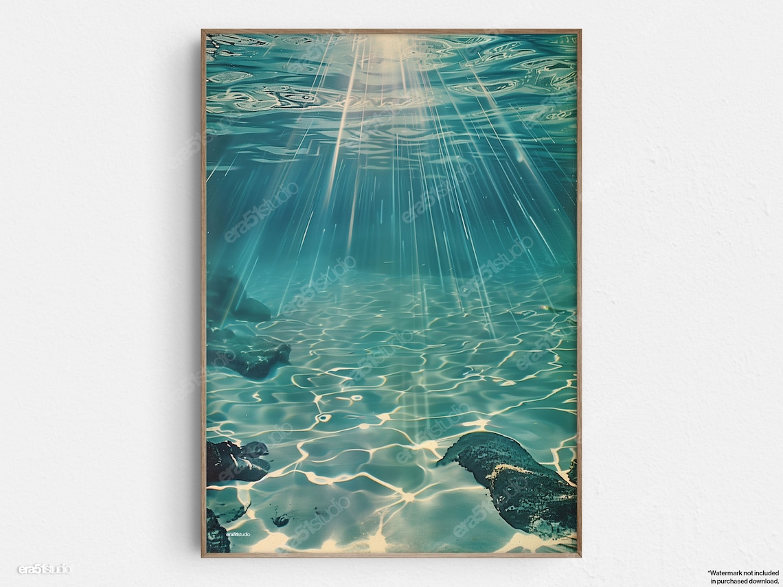 Underwater Dreamscape, Mid-Century Modern Art Print
