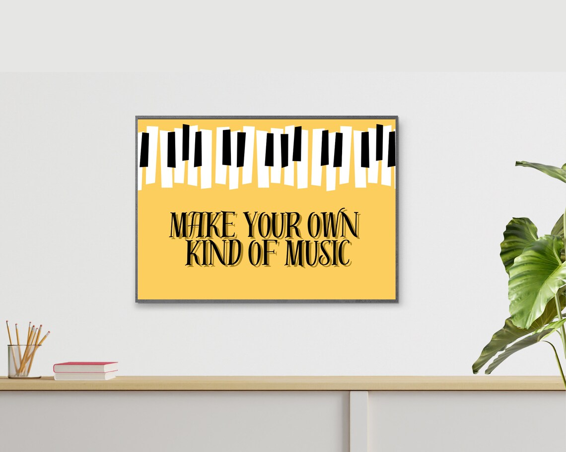 Inspirational Music Quote, Piano Wall Art Print - Image 2