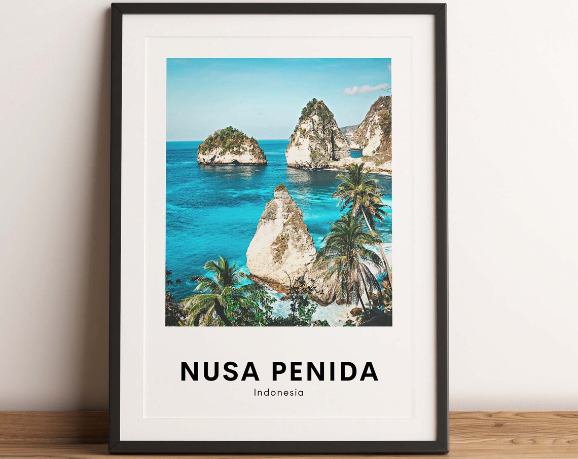 Nusa Penida Travel Print Nusa Penida Poster Bali Travel Print Bali Travel Poster Bali