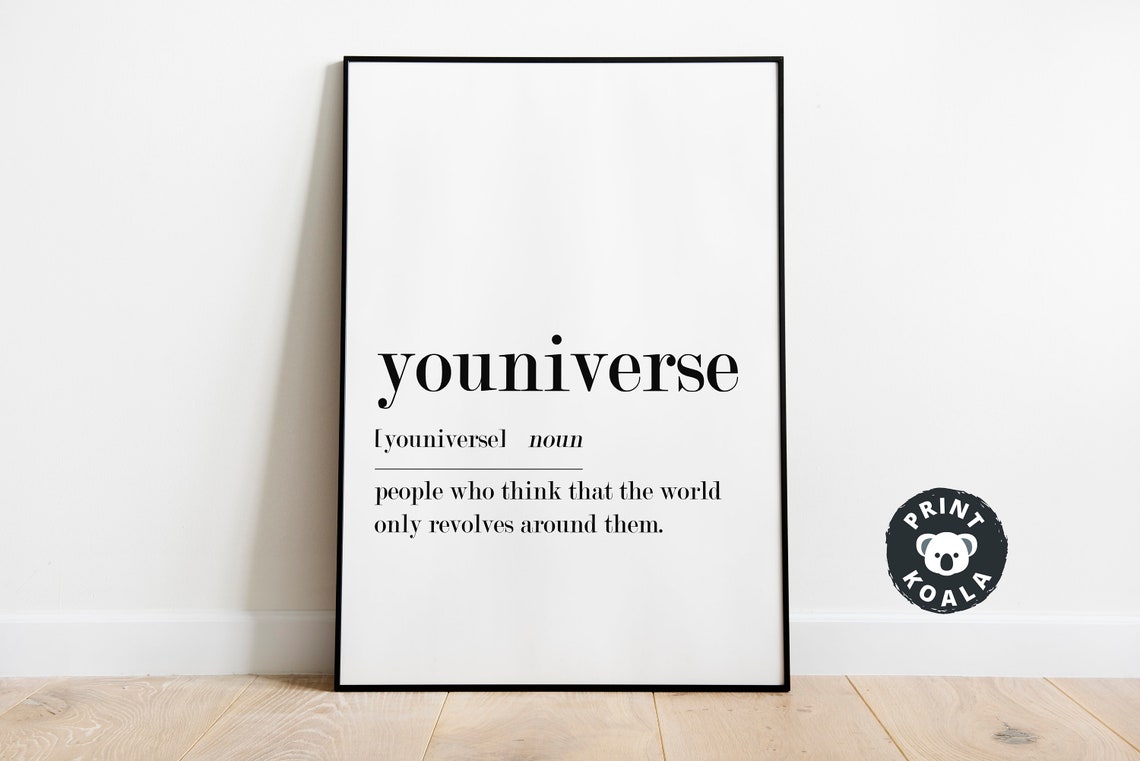 Youniverse Funny Definition Print Cheeky Wordplay Humor Wall Decor - Image 2