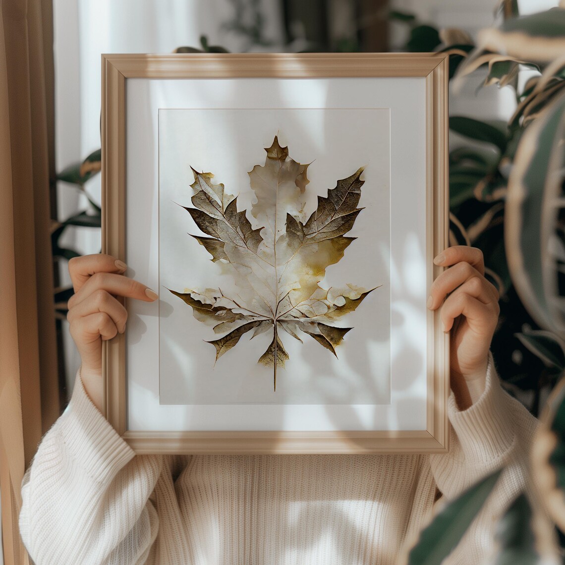Autumn Leaf Print, Antique Seasonal Botanical - Image 5