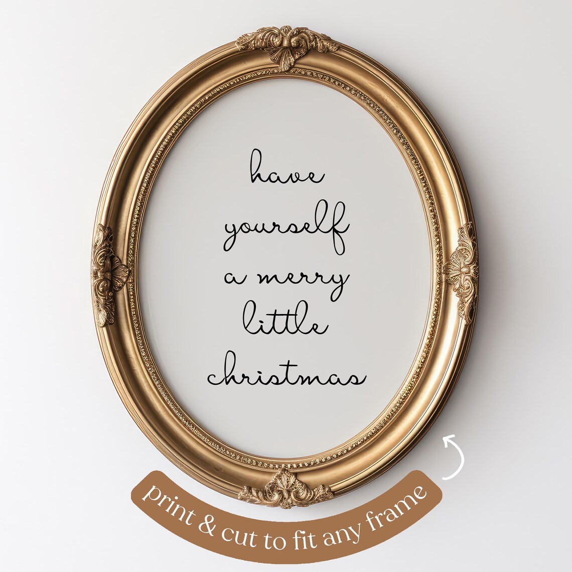 Neutral Christmas Wall Art, Minimalist Merry Christmas Sign - Image 2