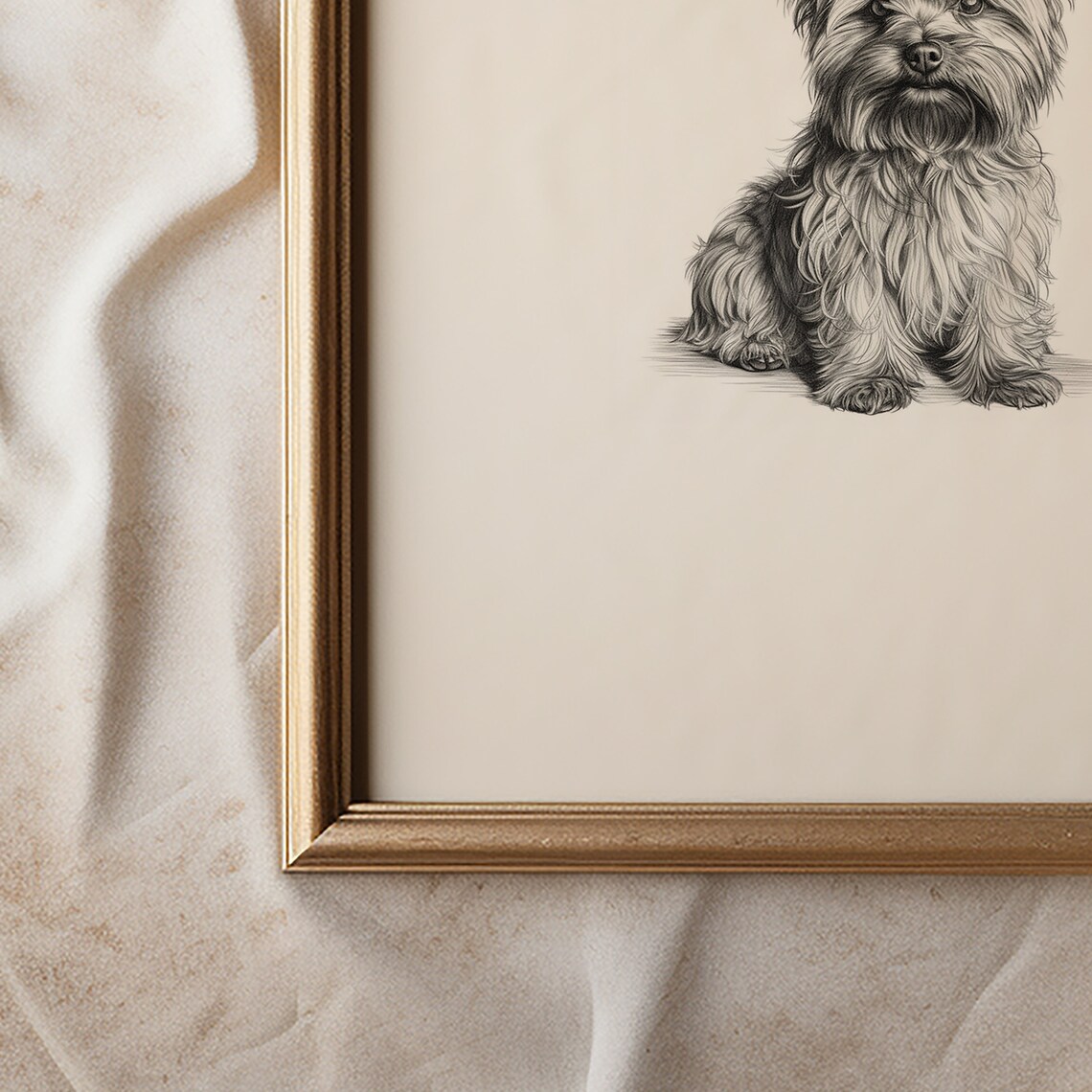 Yorki Dog Sketch, Yorkshire Terrier Art Print - Image 3