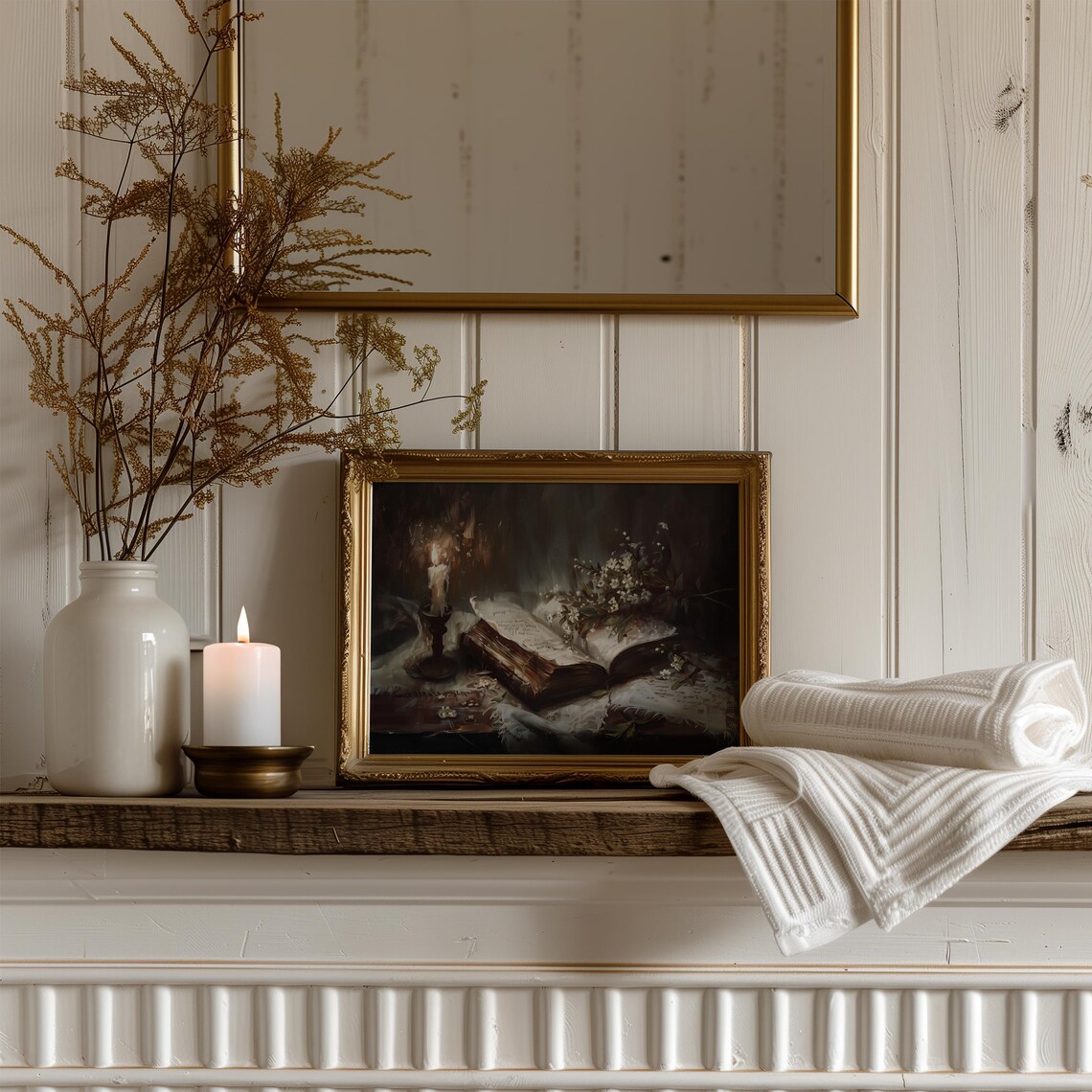 Moody Book Print, Dark Academia Romance Poster - Image 3