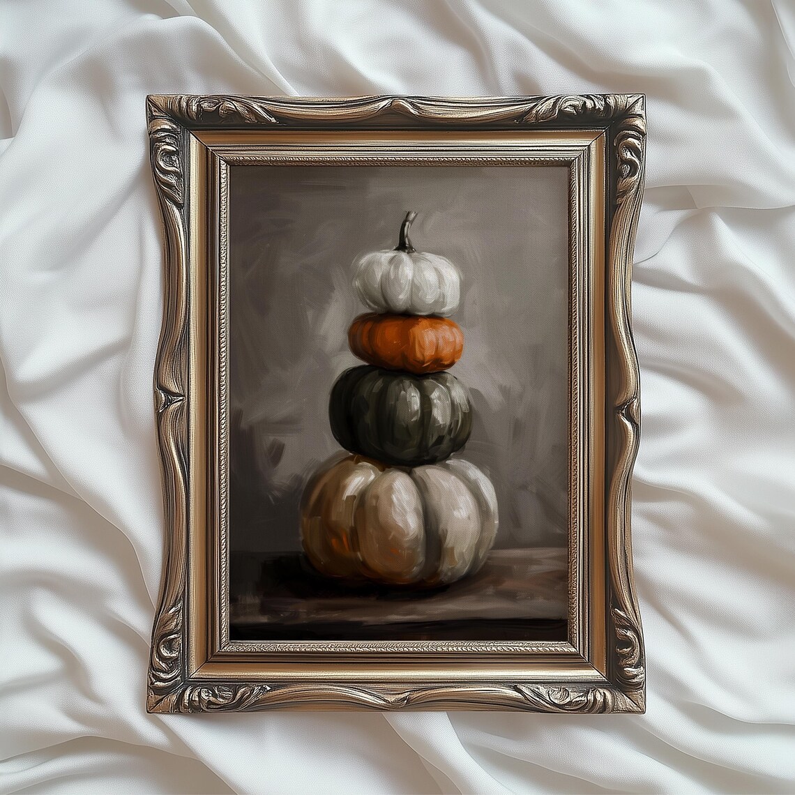 Neutral Pumpkin Print, Vintage Fall Farmhouse Art - Image 3