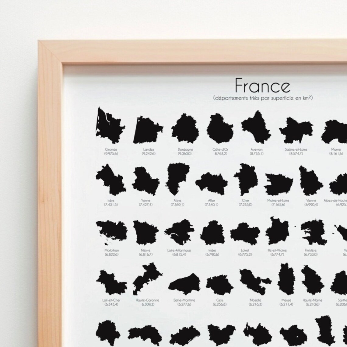 France Departments Minimal Modern Travel Poster - Image 5